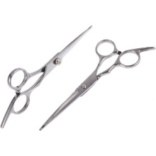 2 silberne Friseurscheren, professionelle Haarschneide- und Styling-Scheren für den Salongebrauch