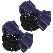 2 stuks professionele haarnetjes voor dames met strik, haarnetje met clip, geschikt voor balletknotjes en dagelijks gebruik.