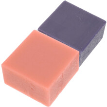 2 Stück handgemachte Glycerinseifen mit Kräuterextrakten für Gesicht und Körper, mit Rose und Lavendel