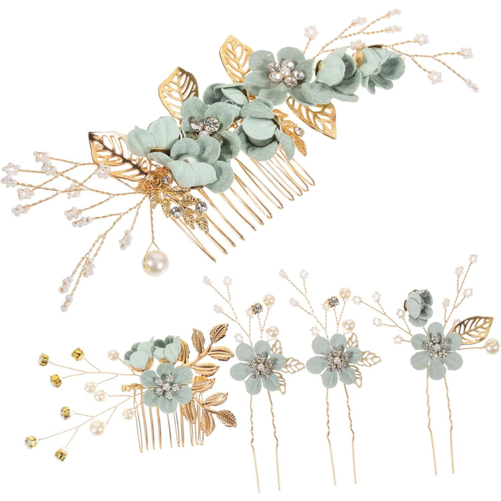 Hkhbjs 5Pcs Vintage Wedding Hair Accessories Rhinestone Bridal Hair Pins Comb Elegant Headpieces