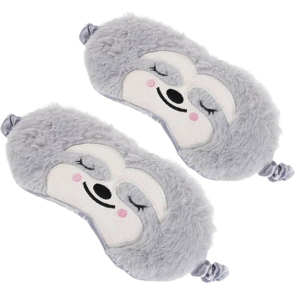 Hkhbjs 2Pcs Soft Plush Monkey Eye Masks For Boys And Girls Sleep Nap Blackout Sleeping Blindfold Childrens Sleep Mask For Travel Home