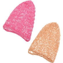 2 Stück Haarnetz, gehäkeltes Haarnetz, elastische Haarpflegeabdeckungen für Mädchen und Frauen, Accessoires, Haube