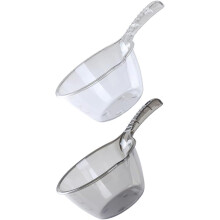 2 mestoli lunghi per annaffiare, cucchiaio da cucina per acqua, grande capacità, in plastica PP, facili da pulire