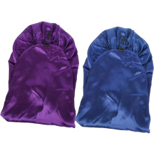 2-teiliges Satin-Schlafset für angenehmen Schlaf, inklusive Duschhaube und Schutz für langes Haar – ideal für die abendliche Schönheitsroutine.