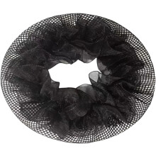 20pcs Elastic Mesh Hair Nets for Buns Lightweight Black Ballet Bun Hair Covers with Elastic Cloth