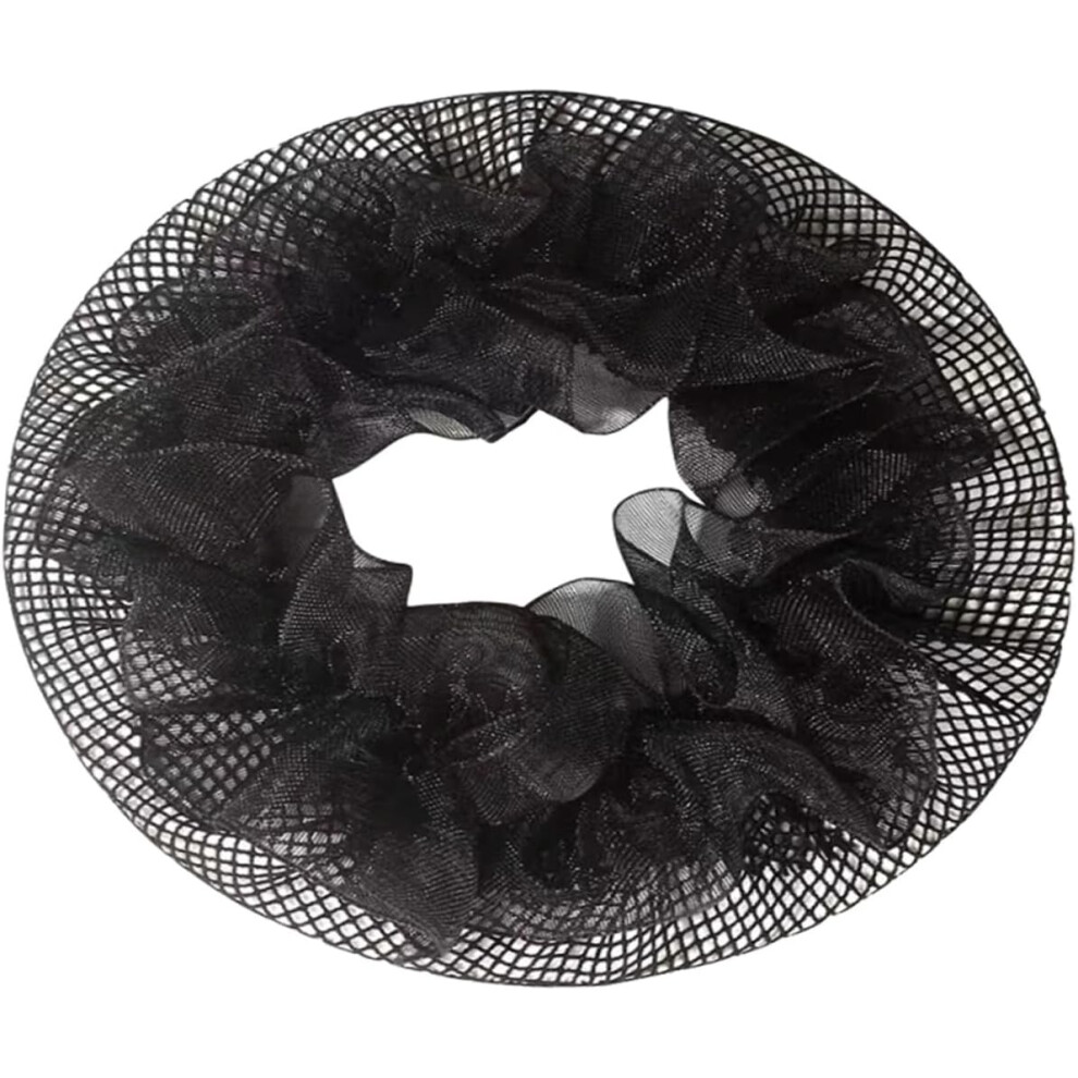 Hkhbjs 20Pcs Elastic Mesh Hair Nets For Buns Lightweight Black Ballet Bun Hair Covers With Elastic Cloth