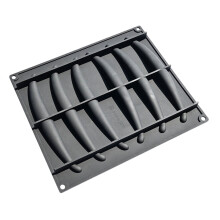 Moules polyvalents en silicone à 6 cavités pour gousses de-Noir