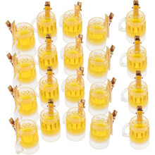 20 Stück Bierkrug-Haarspangen für Damen, Krokodilklemmen, Haaraccessoires, Kawaii-Neuheit