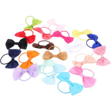 20 pezzi di fiocchi per capelli per bambini e bambine, fiocchi natalizi, anelli per capelli, fermacoda, decorazioni natalizie