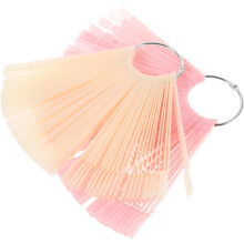 Fan-Shaped Nail Art Display Sticks 2 Sets 12X1 CM Easy to Clean Portable Nail Polish Display Tips