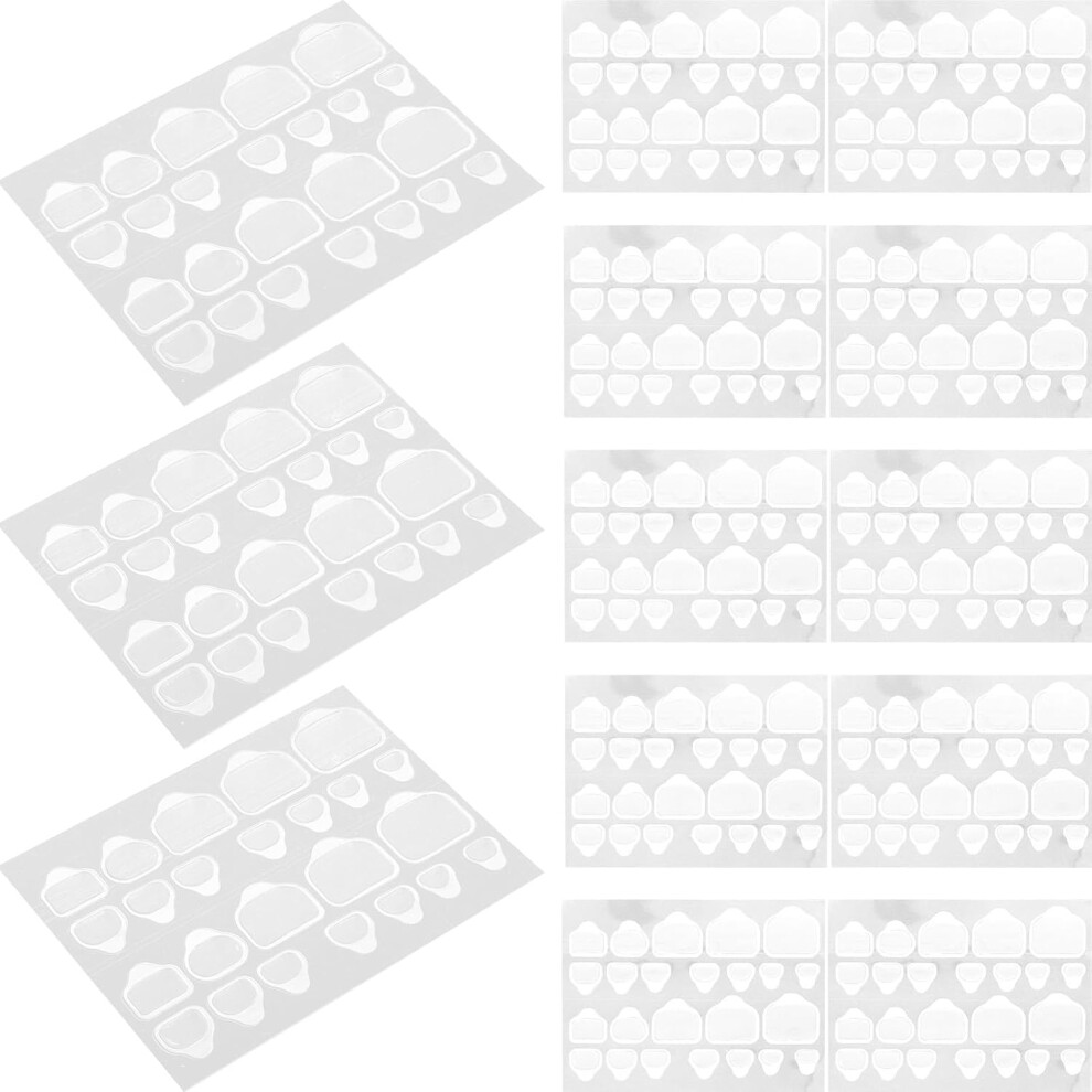 Hkhbjs Waterproof Double-Sided Nail Adhesive Tabs 20Pcs Jelly Press-On Nails Glue Stickers