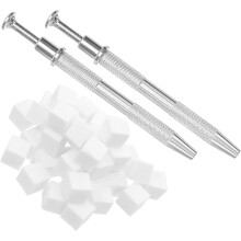 200 stuks herbruikbare nagelsponsjes voor ombre mini-manicure, nagelkunsttools voor salon- en thuisgebruik, ideaal voor doe-het-zelf beautyprojecten.
