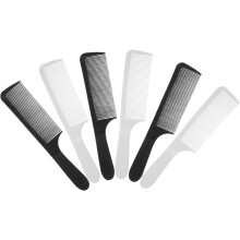 6-teiliges Set gebogener Styling-Friseurkämme für Herren, professionelle Friseurkämme mit ergonomischem Griff für den Einsatz im Friseursalon