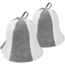 2 dicke Filz-Saunahüte für die Heimsauna, schützen die Haare und fördern die Entspannung mit stilvollem Design
