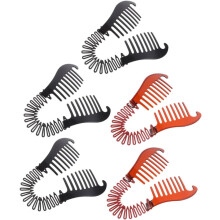 Stück flexible Bananen-Haarspangen mit zwei ineinandergreifenden Kämmen für Pferdeschwanzhalter, Haaraccessoires für Mädchen und Frauen