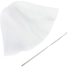 Silikon-Färbehauben-Set, 3-teilig, weiß, elastisch, mit Haken, Salon-Haarfärbezubehör