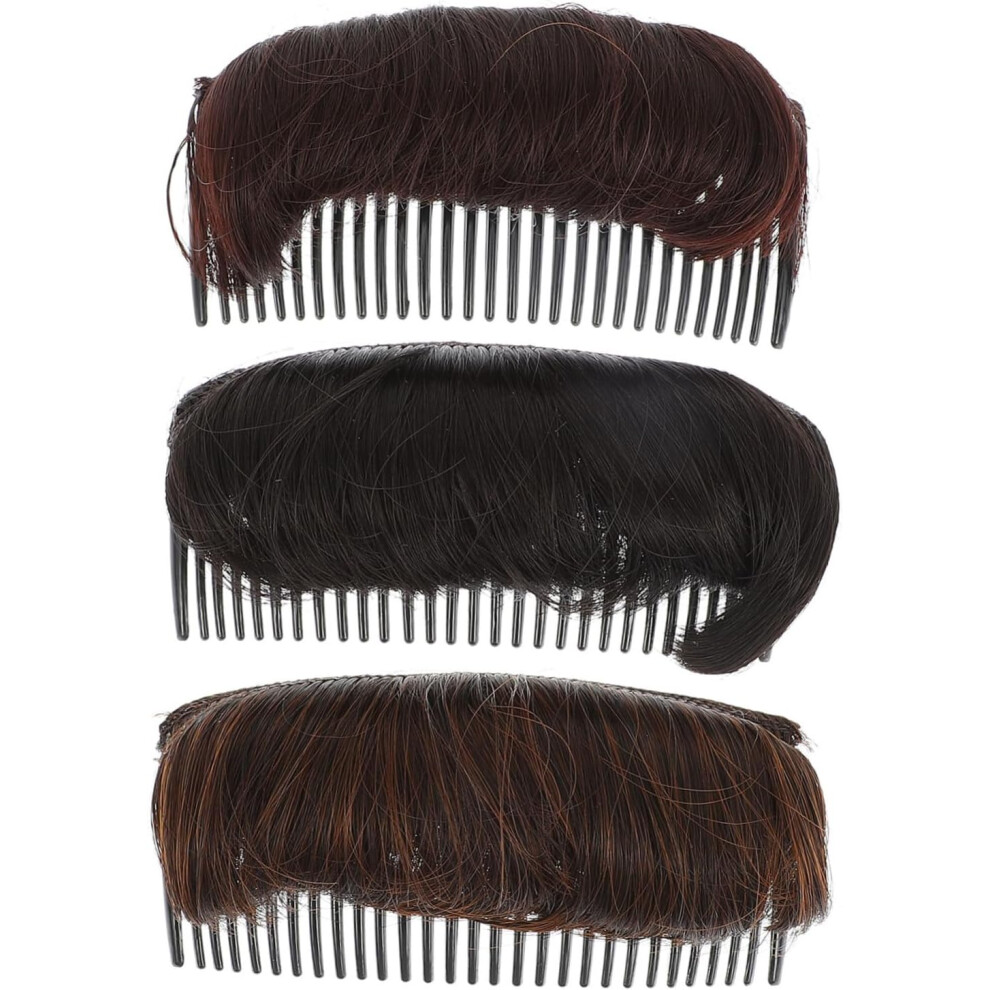 Hkhbjs 3Pcs Ponytail Maker Tool Volume Inserts For Women Hair Bun Base Invisible Hair Comb