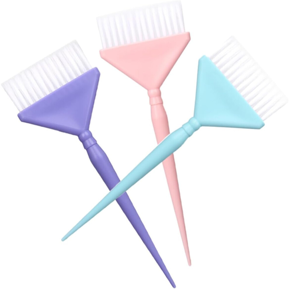 Hkhbjs 3Pcs Hair Dye Applicator Brush And Comb Set With Soft Bristles Professional Hair Coloring Tools For Highlighting Salon Equipment