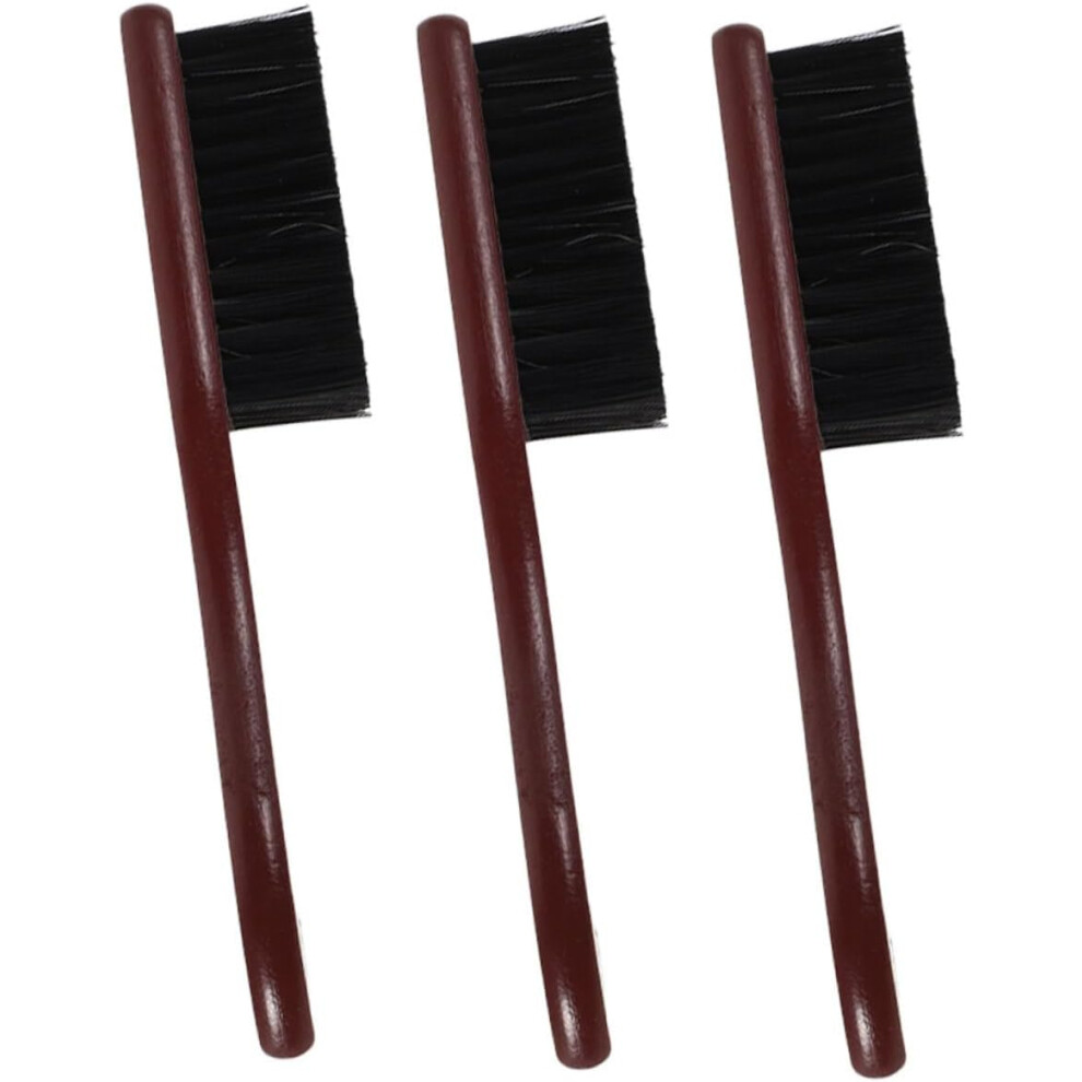 Hkhbjs 3Pcs Men's Beard Brush Solid Wood Shaving Brush For Facial Hair Soft Bristle Hair Tool Classic Design