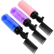 3-teiliges Set Schaumhaarfarbenflaschen, tragbares Salon-Haarfärbe-Set mit abnehmbarem Ansatzkamm-Applikator zum Färben und Stylen