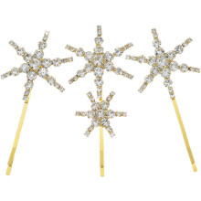 1 Set Strass-Haarspangen für Damen, elegante Haarspangen im Stern-Design