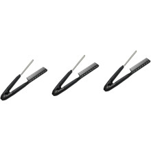 3-teiliges Haarschneide-Zubehör: Kamm, Bürste, Haarformer für das Haarstyling zu Hause