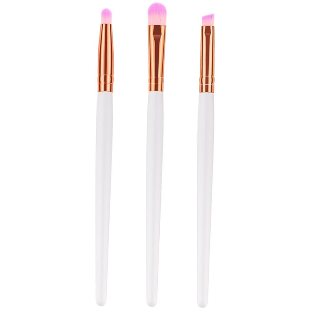 Hkhbjs 3Pcs Professional Makeup Brush For Woman Wooden Handle And Nylon Bristles Cosmetics Powder Blush Brush Kit