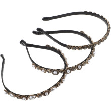 3er-Set Perlenstirnbänder für Damen und Mädchen, Partyaccessoires, dekorative Haarbänder