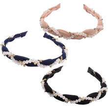 stuks imitatieparel haarbanden met wikkeldesign, modieuze parelhaarbanden voor dames, geschikt voor feestjes en dagelijks gebruik.