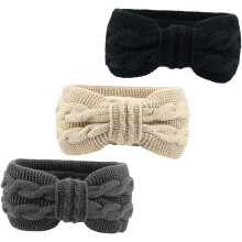 3 stuks warme winteroorwarmers/haarbanden, dikke elastische gedraaide hoofdbanden voor vrouwen en meisjes, accessoires voor koud weer