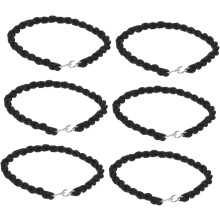 3 Paar elastische, geflochtene Seile für Camping-Leggings, Outdoor-Fahrradzubehör, Beinschlaufen für Wandern und Trekking