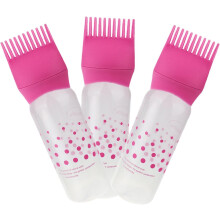 3pcs Dry Cleaning Bottle Comb Hair Root Comb Applicator Bottles for Hair Coloring Styling Tool