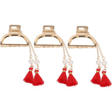 3 elegante Haarspangen mit Quasten für Damen, Haarstyling-Accessoires, ohne Klemmmechanismus, für den täglichen Gebrauch
