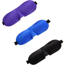 3-delige set voorgevormde slaapmaskers, lichtgewicht en comfortabel voor slapen, reizen, werk en dutjes. Super verstelbaar nachtmasker.