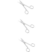 3-teiliges Set: Augenbrauentrimmer-Schere aus Edelstahl, Make-up-Schere, gebogene Augenbrauenschere, tragbares Beauty-Werkzeug