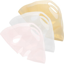 Wiederverwendbares 3er-Set Silikon-Gesichtsmasken, feuchtigkeitsspendende, dehnbare 3D-Gesichtsmaske mit Ohrhaken