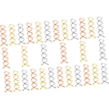 30 Stück Spiral-Haarnadeln, Haarknoten-Clips, Haaraccessoires für Damen, Gold/Silber