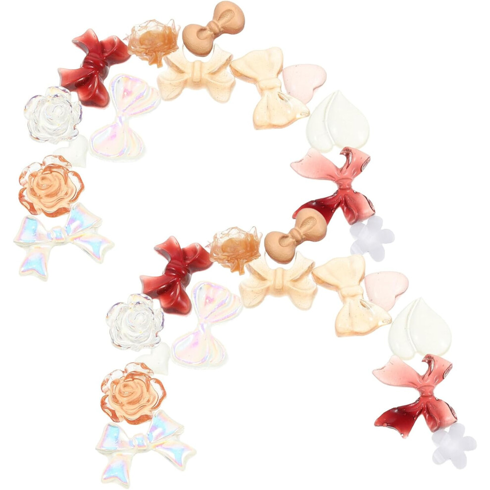 Hkhbjs 300Pcs Bowknot Nail Charm Nail Art Decoration For Diy Supplies
