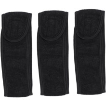 3er-Pack elastische Spa-Stirnbänder für Damen, Frottee-Gesichtsstirnbänder mit starkem Klebeband für Yoga, Make-up und Spa