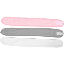 3er-Pack Stirnbänder zum Abschminken und zur Gesichtsreinigung – rutschfeste Bänder zum Auftragen von Make-up.