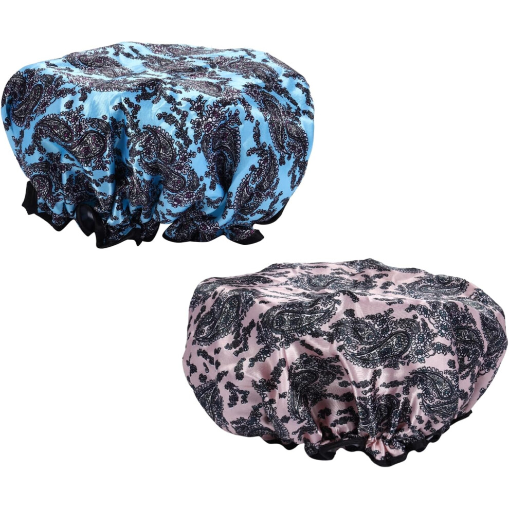 Hkhbjs 4Pcs Elastic Shower Cap Thickening Bathing Caps For Hair Washing For Swimming Boys And Girls Women Head Wrap During Bath