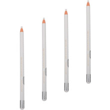 4-delige set witte eyelinerpotloden en wenkbrauwpotloden, zweetbestendig, cosmetisch hulpmiddel voor een precieze eyeliner-applicatie voor vrouwen.