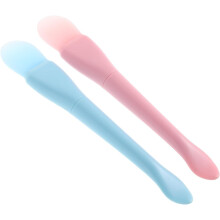 Juego de 4 brochas de silicona para mascarillas faciales con aplicador de doble punta.