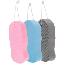 3er-Pack weiche Badeschwämme, Peeling-Duschschwämme für Jungen und Mädchen, Badezimmeraccessoires zum Baden