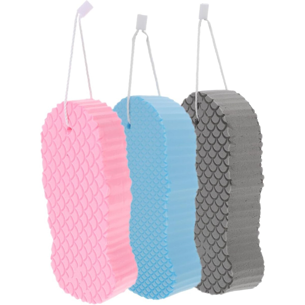 Hkhbjs 3Pcs Soft Bath Sponge Exfoliating Shower Sponges For Boys And Girls Bathroom Accessories For Bathing