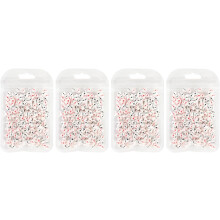 4er-Pack Polymer Clay Nagelkunst-Zubehör in Pokerkartenform DIY Maniküre-Materialset, handgefertigte Nageldekoration für Nagellackzubehör
