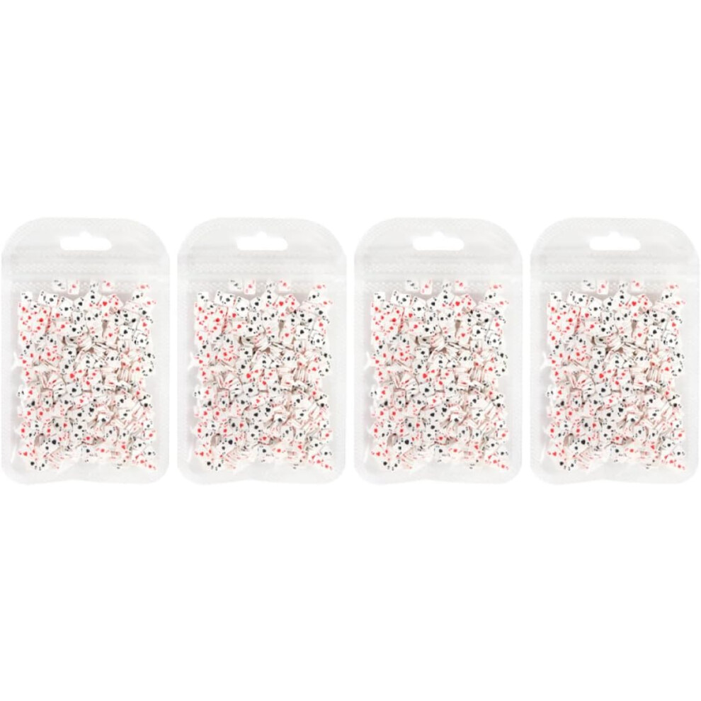 Hkhbjs 4 Packs Polymer Clay Nail Art Accessories Poker Card Shape Diy Manicure Material Kit Handmade Nail Decor For Polish Supplies