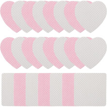 Reinigingsdoekjes voor wimperextensions, wegwerpdoekjes in hartvorm voor het verwijderen van wimperlijm, wattenschijfjes.