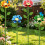 Variable Level Garden Bird Feeder Set constructed Of Strong 6