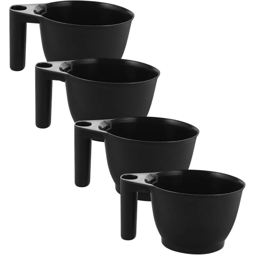Hkhbjs 4Pcs Hair Dyeing Mixing Bowl Plastic Hair Bowls Salon Hairdressing Tools